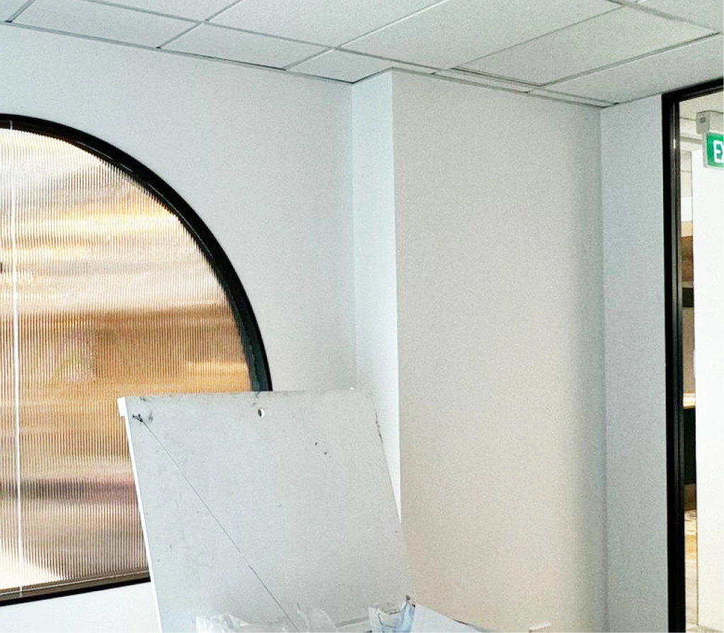 Wall area wellnes before installation